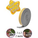 Mikasso 1x2=2 Metre Kapı Pencere Bandı Gri Fitili Yapışkanlı Soğuk Izolasyon Bant