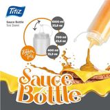 Mikasso 2 Adet 400 ml Sos, Yağ, Sirke Şişesi, Pratik Mutfak Şişesi, Yağdanlık, Sosluk, Sirkelik Beyaz