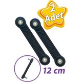 Mikasso 2 Adet Beşik Sallama Aparatı Siyah 12 cm Siyah