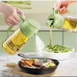 Mikasso 2 Adet Cam Sprey-Fısfıs Yağdanlık Limon Sirke Sos Airfryer Püskürtmeli Püskürtücü Yağlık Çok Renkli