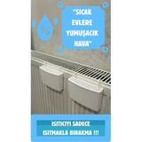Mikasso 2 Adet Kalorifer Askılı Nemlik Kabı-Kalorifer Üstü/arkası Pratik Nemlendirici Suluk Beyaz Tr