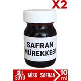 Mikasso 2 Adet Kırmızı Safran Mürekkebi Zaferan Zafran 10 ml Dolma Kalem Mürekkebi - Çok Renkli