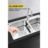 Mikasso ( 2 Adet ) Mutfak Lavabo Küvet Banyo Tıkacı Ev Ofis Stüdyo Banyo Gider Tıpası Kapağı Tıkaç Süzgeç Me