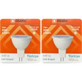 Mikasso (2 Adet) Osaka 7W (50W) Beyaz Işık (6500K) G4 Duylu (Iğne Bacak) LED Çanak Ampul