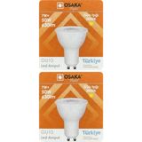 Mikasso (2 Adet) Osaka 7W (50W) Sarı Işık (3000K) GU10 Duylu LED Spot Ampul