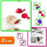 Mikasso 2 Adet Pilav ve Helva Kalıbı + Banyo Mutfak Ince Kıl Detaylı Temizlik Fırçası - 2li Set R7N1Z4 Plast