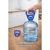 Mikasso 2 Adet Plastik Damacana Taşıma Aparatı Damacana Taşıyıcı, Damacana Tutacağı,sert,sağlam Tutacak Mavi