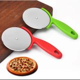 Mikasso 2 Adet Plastik Saplı Pizza Dilimleyici Hamur Kesici Rulet Pizza Kesici Paslanmaz Çelik Yuvarlak Rulo