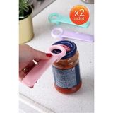 Mikasso 2 Adet Sert Plastik Kavanoz Açma Aparatı & Pratik Renkli Açacağı Gazoz Kapağı Açacağı Çok Renkli