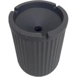 Mikasso 2 Adet Sert Plastik Kokusuz Küllük Kül Tablası Orta Boy Plastik Siyah Oval Tr Plastik Siyah Oval
