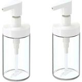 Mikasso 2 Adet Sıvı Sabunluk Cam Yükseklik: 17 cm Hacim: 200 ml Cam Beyaz - Çok Renkli