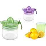 Mikasso 2 Adet Sürahi Şeklinde Hazneli Limon Narenciye Sıkacağı 300 ml Çok Renkli Çam