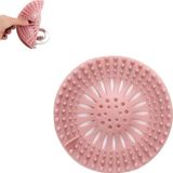 Mikasso 2 Adet Süzgeçli Silikon Lavabo ve Küvet Tıkacı Yuvarlak Süzgeç Banyo Tıpa Pembe Renk M-140 Plastik