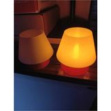 Mikasso 2 Adet Tealight LED Mum Özel Üretim Abajur Set Plastik Beyaz - Çok Renkli