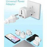 Mikasso 2 Adet Type-G Plug Adapter Hac/ümre Plug Adaptor Seyahat Ac Güç Şarj Adaptörü Dönüştürücü Priz - Çok Renkli