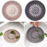 Mikasso 2 Adet Yuvarlak Silikon Süzgeç 12 cm Lavabo ve Küvet Süzgeci, Lavabo Tıkacı Gri Renk M-140 Plastik