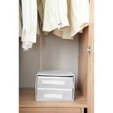 Mikasso 2 Çekmeceli Dolap Içi Düzenleyici Organizer Hurç Kumaş 30 x 30 Gri Tr