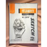 Mikasso 2 Paket Sketch 25X35 Resim Kağıdı 160 gr %100 Pamuk (Paket Içi:20 Adet) - Çok Renkli