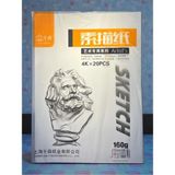 Mikasso 2 Paket Sketch 35X50 Resim Kağıdı 160 gr %100 Pamuk (Paket Içi:20 Adet) - Çok Renkli