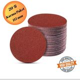 Mikasso 20 Adet Cırt Zımpara Kağıdı El Zımparaları Seti 115 mm Avuç Içi Spiral Taşlama Karma Paket