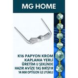 Mikasso 20 Adet Krom K16 Papyon 🌺 14 mm Optigon Ile Uyumlu 🌺 Kristal Avize Taşı Birleştirme 10 Gümüş Salon / - Çok Renkli