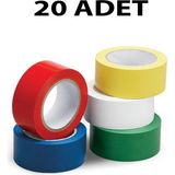 Mikasso 20 Adet Renkli Elektrik Bandı Pvc Izole Bantı