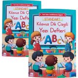 Mikasso 2025 Yeni Müfredat Klavuz Dik Çizgili Güzel Yazı Defteri 2 Adet Büyük Boy (19X27 cm ) 48 Sayfa Karto - Çok Renkli