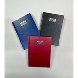 Mikasso 2025 Yeni Tarihli Ajanda 14X20 cm Cilt Bezli Ekonomik Ajanda Lacivert Sert Düz Çizgili Orta Boy Turu - Çok Renkli