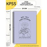 Mikasso 2026 Kpss - Gkgy Sınav Takip Günlüğüm -Lila Kapaklı Aylık - Haftalık Ders Çalışma Planlayıcısı Karto - Çok Renkli