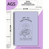 Mikasso 2026 Meb / Ags Sınav Takip Günlüğüm - Lila- Aylık - Haftalık Ders Çalışma Planlayıcısı Karton Spiral - Çok Renkli