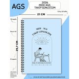 Mikasso 2026 Meb / Ags Sınav Takip Günlüğüm - Mavi - Aylık - Haftalık Ders Çalışma Planlayıcısı Karton Spira - Çok Renkli