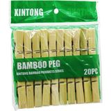 Mikasso 20PCS Ahşap Bambu Mandal (784) 10 Tr