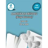 Mikasso 210 Gr. Amerikan Bristol Kağıt Karton 70X100 100 Adet (14,7 Kg) - Çok Renkli