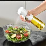 Mikasso 220 ml Pişirme Öncesi Sprey Püskürtmeli Sprey Cam Şişe Zeytinyağı Sirke Yağ Püskürtücü Beyaz Beyaz