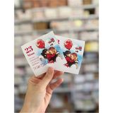 Mikasso 23 Nisan Ulusal Egemenlik ve Çocuk Bayramı Temalı Tebrik - Bileklik - Not Kartı / 9-9 Cm. 30 Adet Kü - Çok Renkli