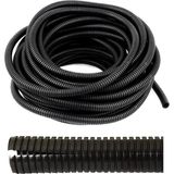 Mikasso 23MM Yarıklı Spiral Hortum Kablo Gizleme Izolasyon Borusu Esnek Siyah