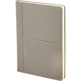 Mikasso 2422 Termo Deri Defter Cepli Defter 15 x 21 Vegan Deri Düz Çizgili Orta Boy Krem Not Defteri A5 201- - Çok Renkli