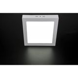 Mikasso 24W Kare Sıva Üstü Panel Tavan Armatürü Beyaz Işıklı Metal Beyaz - Çok Renkli