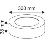 Mikasso 24W Sıva Üstü Yuvarlak LED Panel - Gün Işığı - Çok Renkli