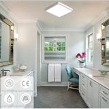 Mikasso 24W Tavana Sıfır LED Avize 6500K Buz Beyazi Işık Kare LED Panel Banyo Balkon Salon Hol Aydinlatma Me - Çok Renkli