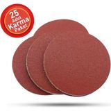 Mikasso 25 Adet Cırt Zımpara Spiral Avuç Içi Taşlama 115 mm Harman Paket