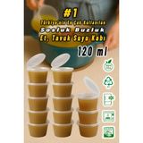 Mikasso 25 Adet Sızdırmaz 120 ml Mini Saklama Kabı Sosluk Buzluk Kabı, Et Suyu, Kemik Suyu, Sos Kabı Mutfak