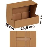 Mikasso 25,5X12X7,5CM 15 Adet Kraft Kilitli Kutu - E Ticaret Kargo Kutusu - 1 Desi Boyutunda Kraft 12 x 25