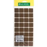Mikasso 25x25 mm Yapışkanlı Keçe Mobilya Masa Sandalye Parke Zemin Koruyu Kaydırmaz Keçe (32 li paket) Kahve