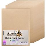 Mikasso 25X35 Kraft Kağıt 80 gr 100 Adet Kraft Saman Kağıt 25X35 100 Adet - Çok Renkli