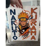 Mikasso 27X22 Ütü Ile Yapışan Transfer Naruto Anime Baskısı - Çok Renkli
