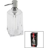 Mikasso 280ML - Uzun Şeffaf - Mika Kristal Sıvı Sabunluk () GLBL-STL57839 Ahşap Çok Renkli