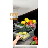 Mikasso 2'li 6 Litre Dolap Içi ve Buzdolabı Içi Düzenleyici Banyo Mutfak Organizeri 20X32X7 cm Plastik Tr