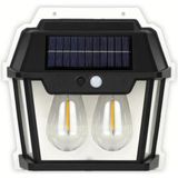 Mikasso 2'li Ampul Solar LED Güneş Enerjili Bahçe Ampul Hareket Sensörlü Bahçe LED Su Geçirmez 3 Mod - Çok Renkli