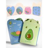 Mikasso 2'li Bloknot Avokado Post-It (Mavi&turkuaz) Yapışkanlı Not Kağıdı 4 Çeşit Post It Kağıdı - Çok Renkli